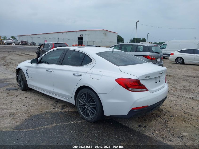 2019 Genesis G70 Elite VIN: KMTG34LA2KUO40210 Lot: 39464204