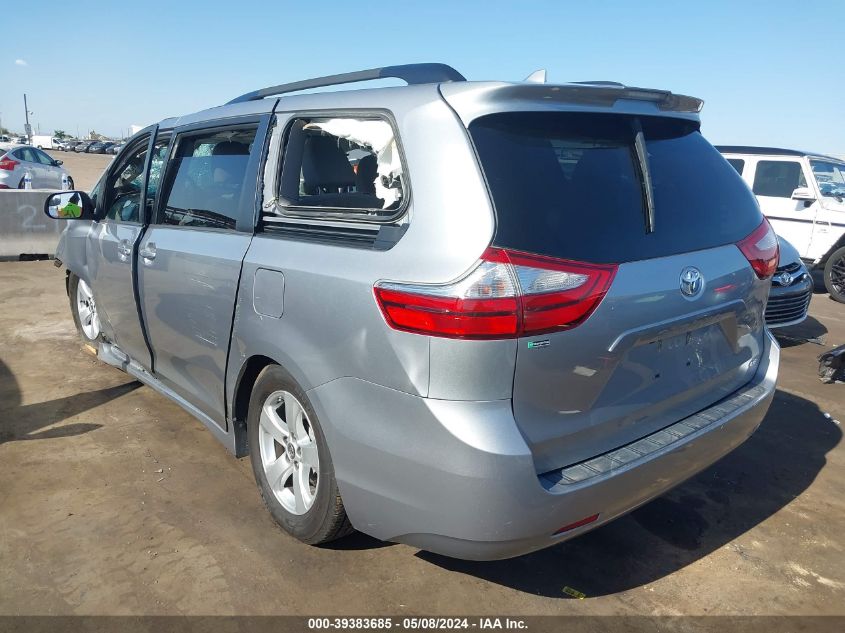 2018 Toyota Sienna Le 8 Passenger VIN: 5TDKZ3DC3JS926203 Lot: 39383685