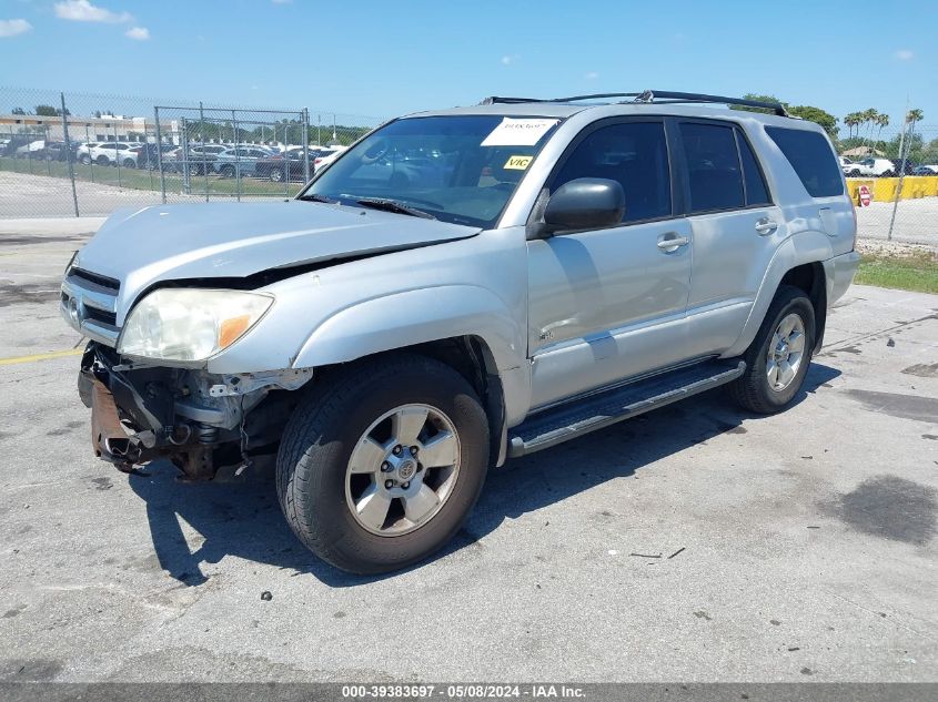 2005 Toyota 4Runner Sr5 V8 VIN: JTEZT14R658006368 Lot: 39383697