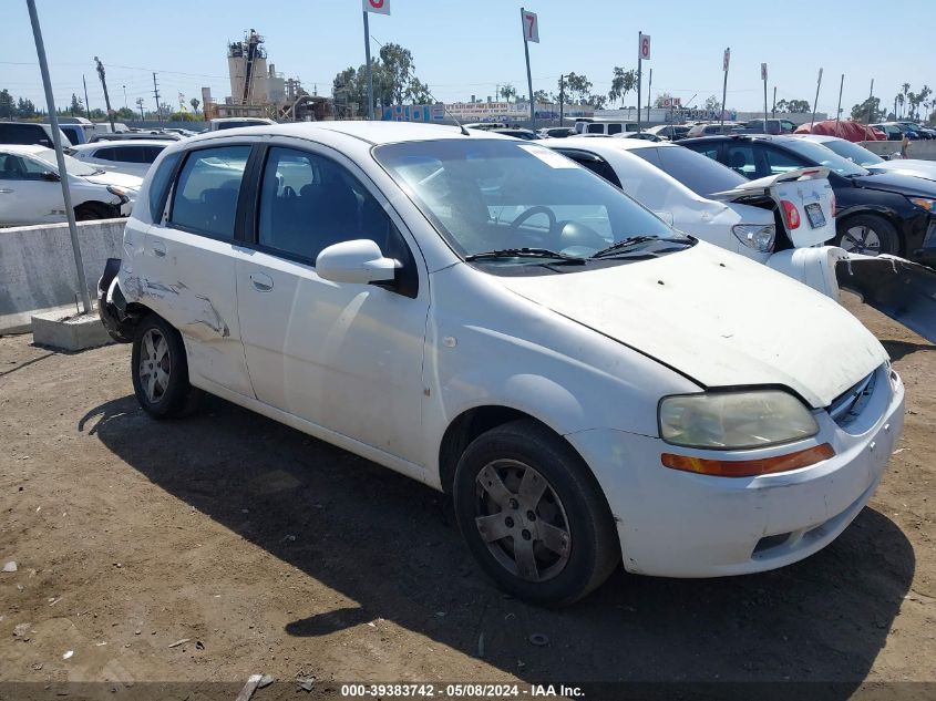 2007 Chevrolet Aveo 5 Ls VIN: KL1TD66657B740939 Lot: 39383742