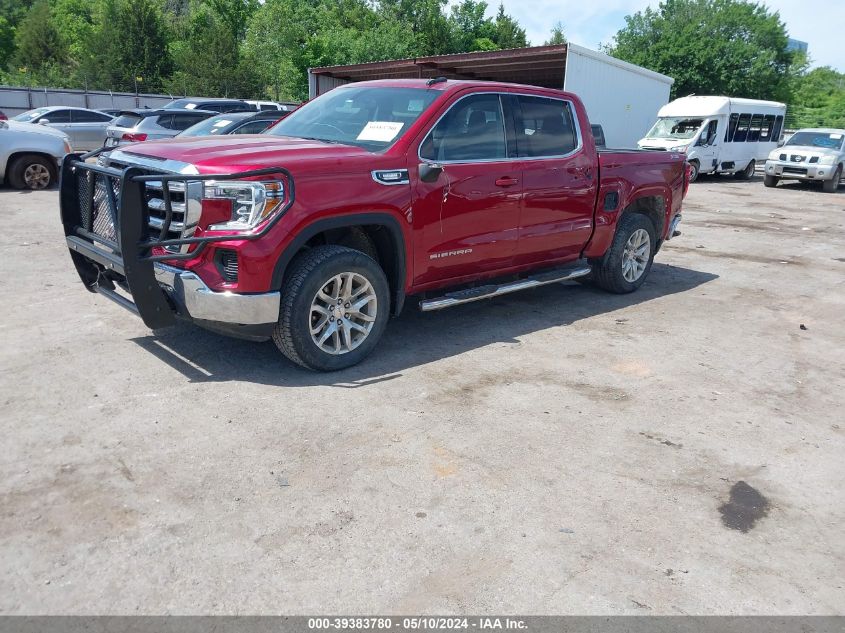 2021 GMC Sierra 1500 4Wd Short Box Sle VIN: 3GTU9BET8MG200311 Lot: 39383780