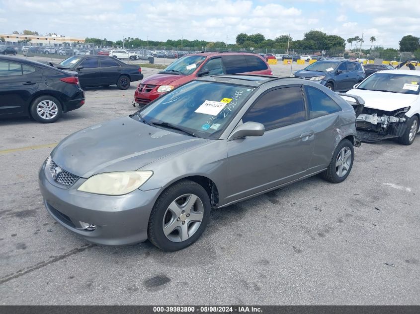 2004 Honda Civic Ex VIN: 1HGEM22954L002706 Lot: 39383800
