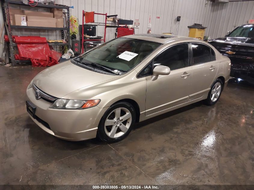 2008 Honda Civic Ex VIN: 1HGFA168X8L073866 Lot: 39383805