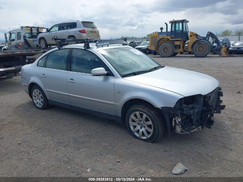 2003 Volkswagen Passat Gls VIN: WVWPD63B13P247123 Lot: 39383812