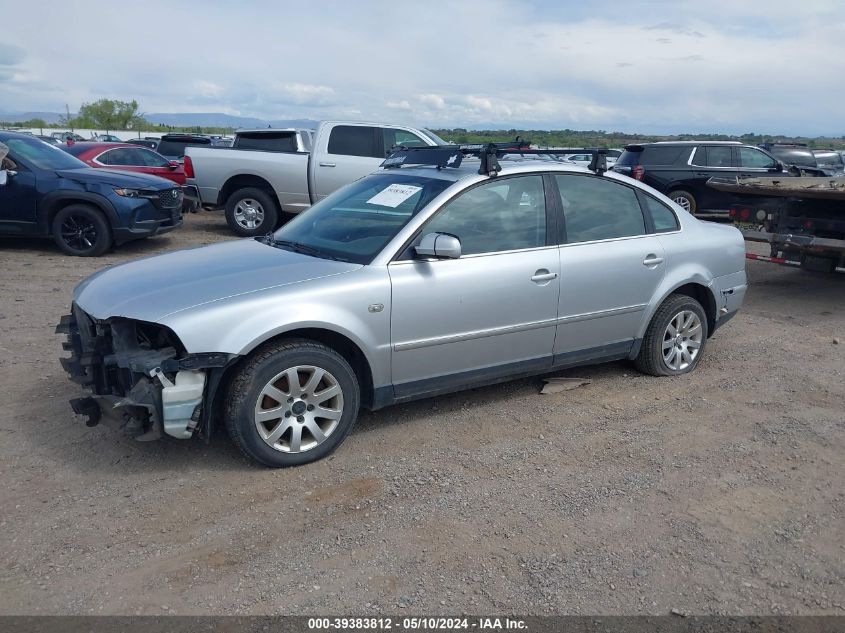 2003 Volkswagen Passat Gls VIN: WVWPD63B13P247123 Lot: 39383812