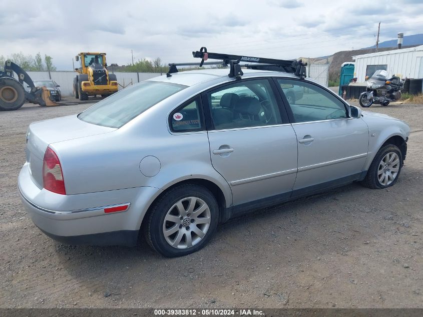 2003 Volkswagen Passat Gls VIN: WVWPD63B13P247123 Lot: 39383812