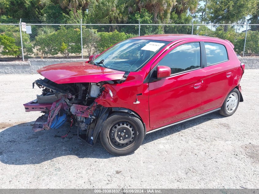 VIN ML32AUHJ0MH011827 2021 MITSUBISHI MIRAGE CARBONITE EDITION/ES/LE