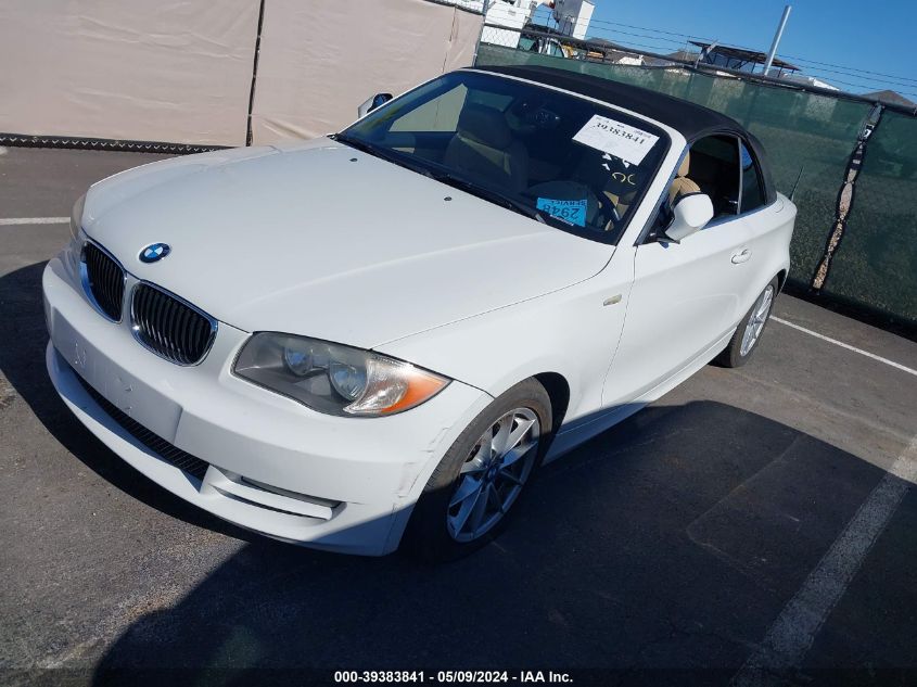 2011 BMW 128I VIN: WBAUL7C53BVM80854 Lot: 39383841