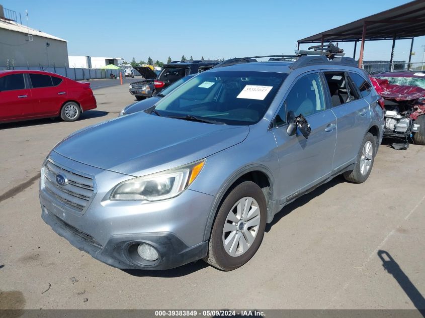 2015 Subaru Outback 2.5I Premium VIN: 4S4BSAHC3F3281690 Lot: 39383849