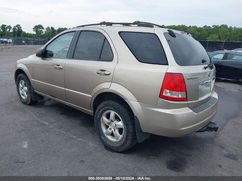 2006 Kia Sorento Ex/Lx VIN: KNDJC733X65599186 Lot: 39383858