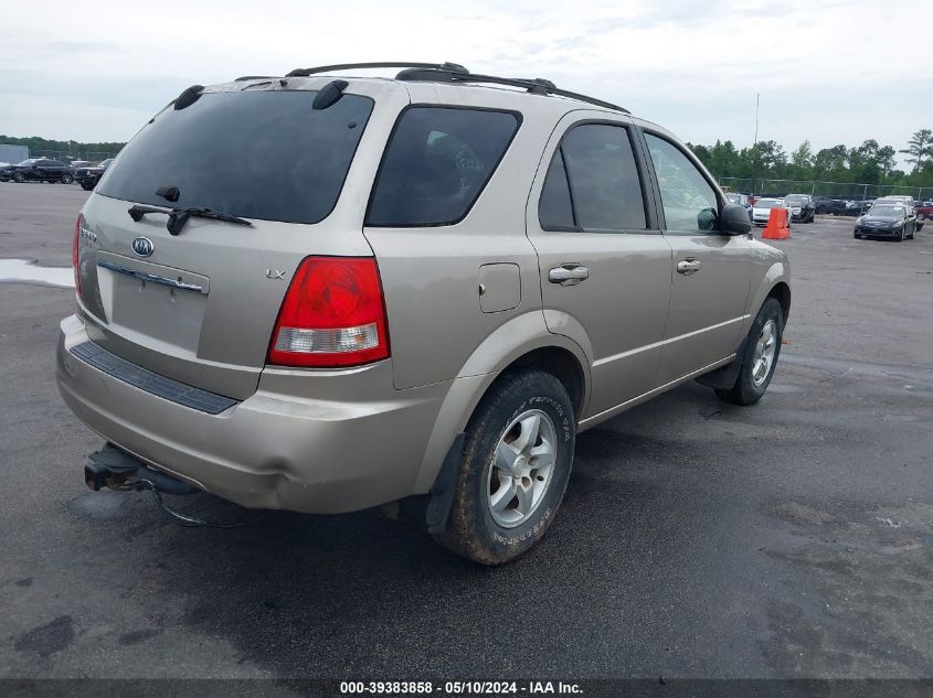 2006 Kia Sorento Ex/Lx VIN: KNDJC733X65599186 Lot: 39383858