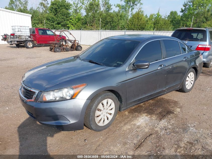 2008 Honda Accord 2.4 Lx VIN: JHMCP263X8C055814 Lot: 39383859