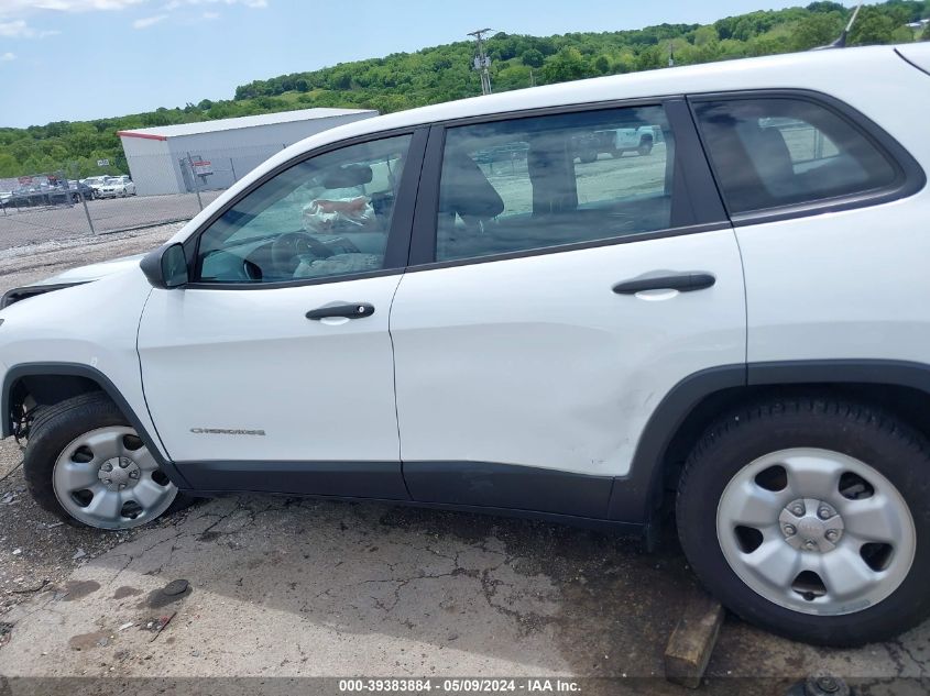 2015 Jeep Cherokee Sport VIN: 1C4PJLAB6FW701872 Lot: 39383884