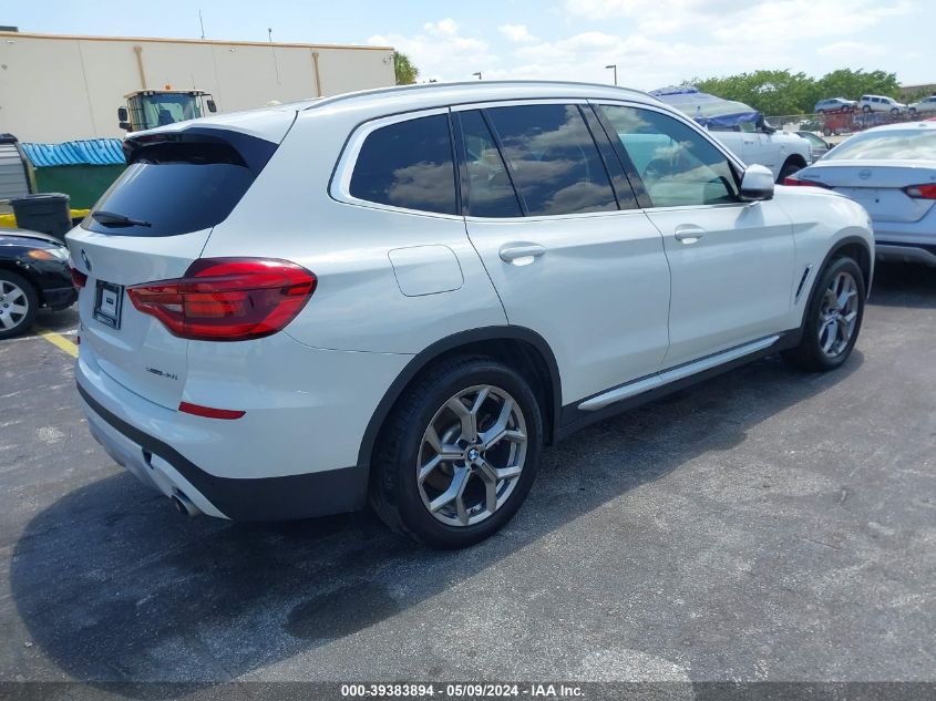 2021 BMW X3 Sdrive30I VIN: 5UXTY3C08M9F64730 Lot: 39383894