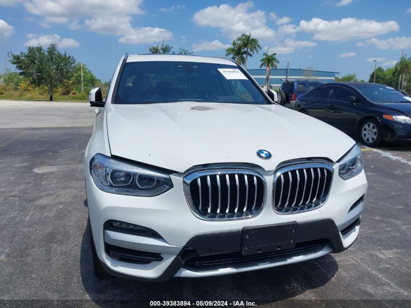 2021 BMW X3 Sdrive30I VIN: 5UXTY3C08M9F64730 Lot: 39383894