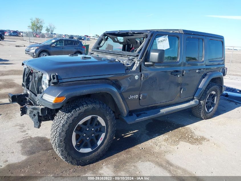 2018 Jeep Wrangler Unlimited Sahara 4X4 VIN: 1C4HJXEG5JW184106 Lot: 39383923