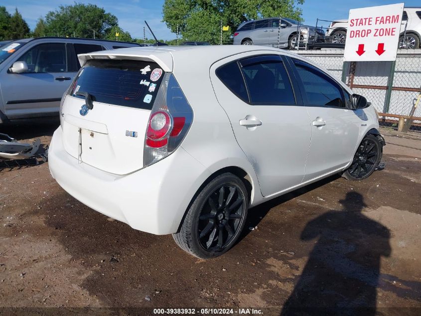 2013 Toyota Prius C Three VIN: JTDKDTB30D1531611 Lot: 39383932