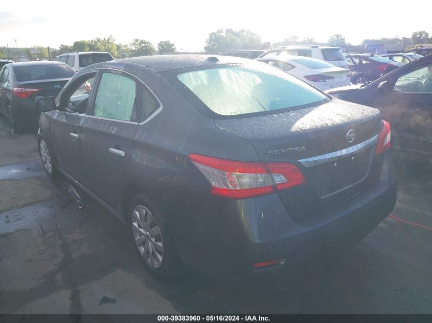 2015 Nissan Sentra Fe+ S/S/Sl/Sr/Sv VIN: 3N1AB7AP1FL685613 Lot: 39383960