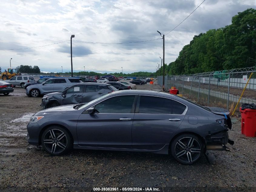 2017 Honda Accord Sport VIN: 1HGCR2F54HA250088 Lot: 39383961