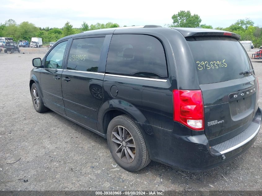 2017 Dodge Grand Caravan Sxt VIN: 2C4RDGCG3HR554194 Lot: 39383965