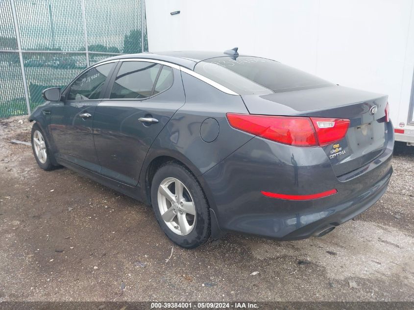 2015 Kia Optima Lx VIN: KNAGM4A70F5587315 Lot: 39384001