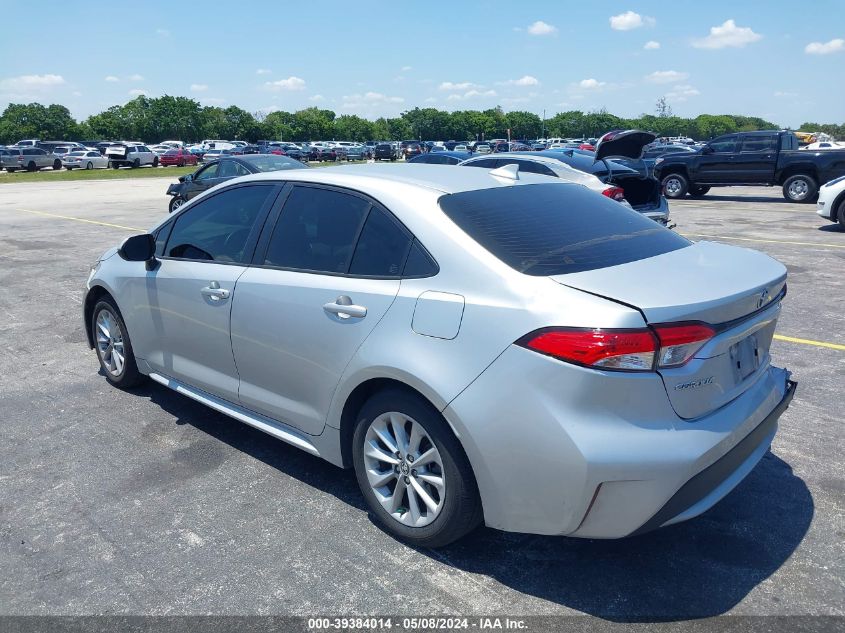 2020 Toyota Corolla Le VIN: JTDHPRAE5LJ033216 Lot: 39384014