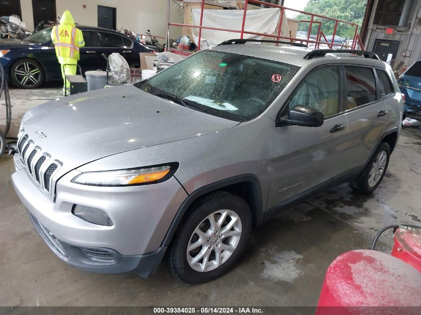 2016 Jeep Cherokee Sport VIN: 1C4PJLAB4GW351756 Lot: 39384025