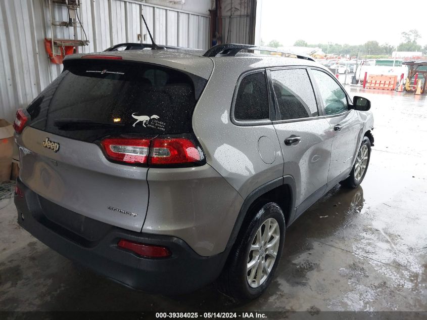 2016 Jeep Cherokee Sport VIN: 1C4PJLAB4GW351756 Lot: 39384025