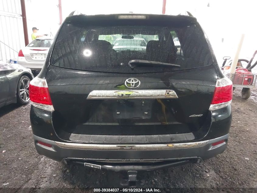 2012 Toyota Highlander Base V6 VIN: 5TDBK3EH9CS138611 Lot: 39384037