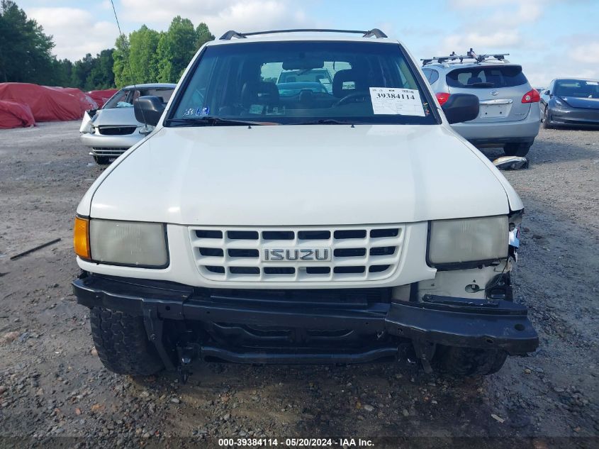 1999 Isuzu Rodeo Ls/Lse/S 3.2L VIN: 4S2CK58W9X4328411 Lot: 39384114