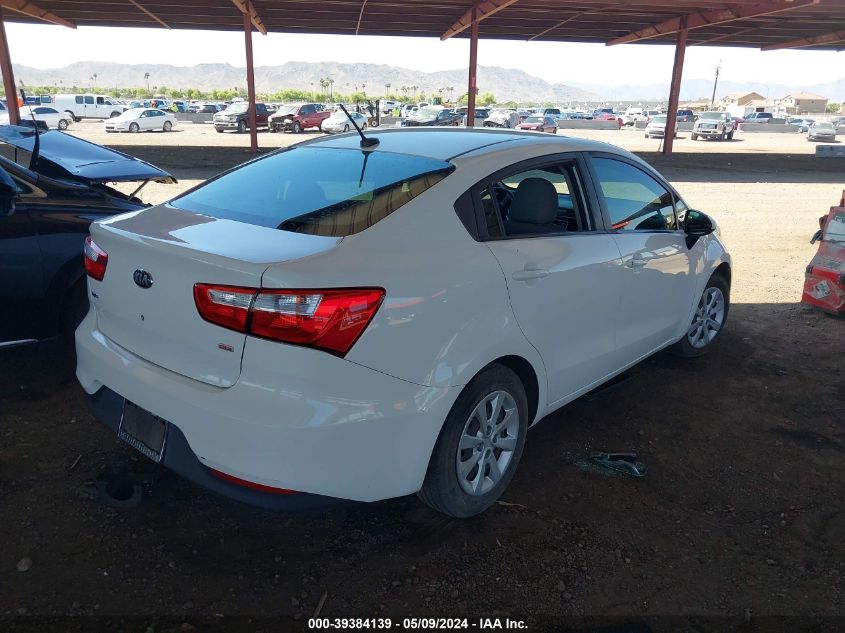 2016 Kia Rio Lx VIN: KNADM4A34G6638245 Lot: 39384139