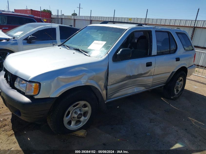 2000 Isuzu Rodeo Ls/Lse/S 3.2L VIN: 4S2CK58W7Y4336895 Lot: 39384152