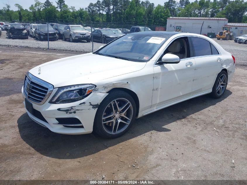 2015 Mercedes-Benz S 550 4Matic VIN: WDDUG8FB4FA088628 Lot: 39384171