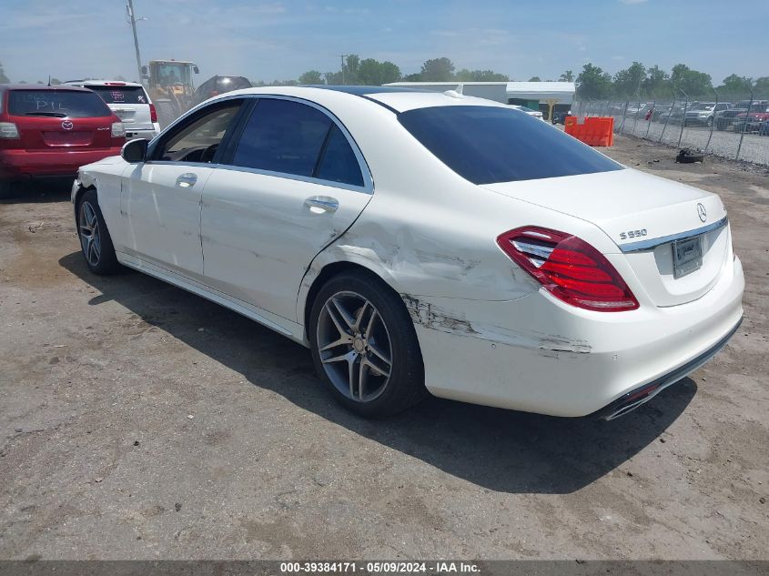 2015 Mercedes-Benz S 550 4Matic VIN: WDDUG8FB4FA088628 Lot: 39384171