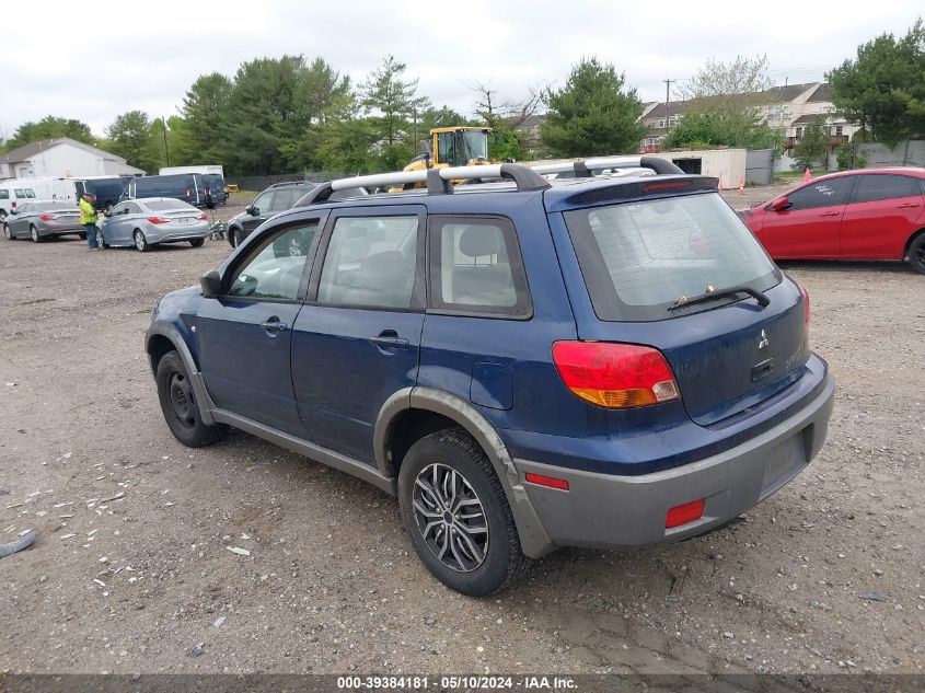 2003 Mitsubishi Outlander Ls VIN: JA4LZ31G13U095787 Lot: 39384181