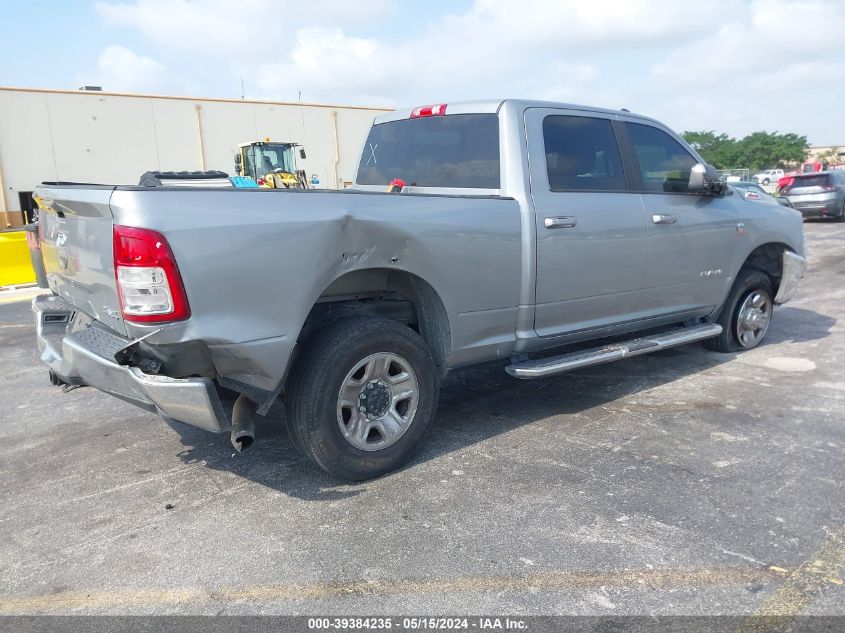 2022 Ram 2500 Big Horn 4X4 6'4 Box VIN: 3C6UR5DLXNG104322 Lot: 39384235