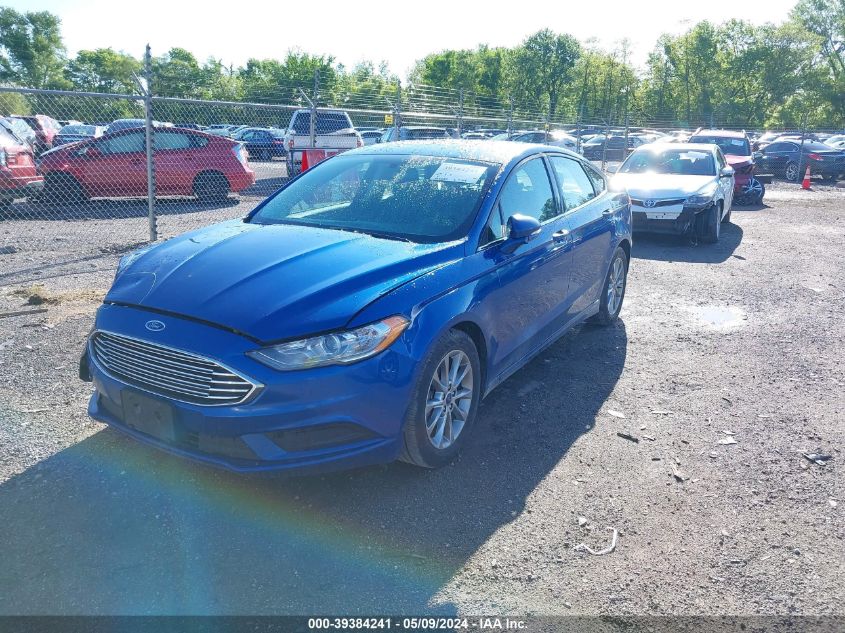 2017 FORD FUSION SE - 3FA6P0H75HR347770