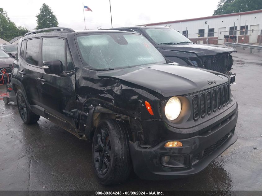 2018 Jeep Renegade Altitude 4X4 VIN: ZACCJBBBXJPG79436 Lot: 39384243