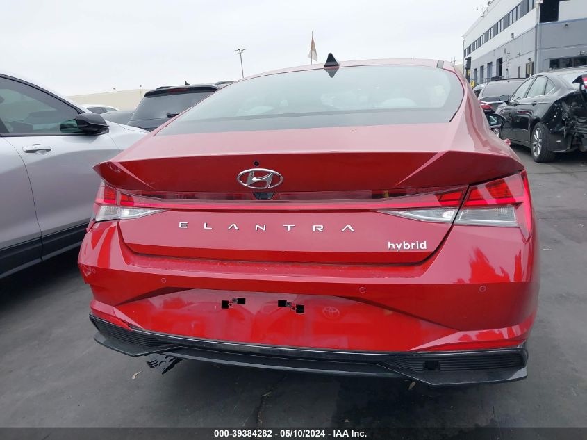 2023 Hyundai Elantra Hybrid Limited VIN: KMHLN4AJXPU051663 Lot: 39384282