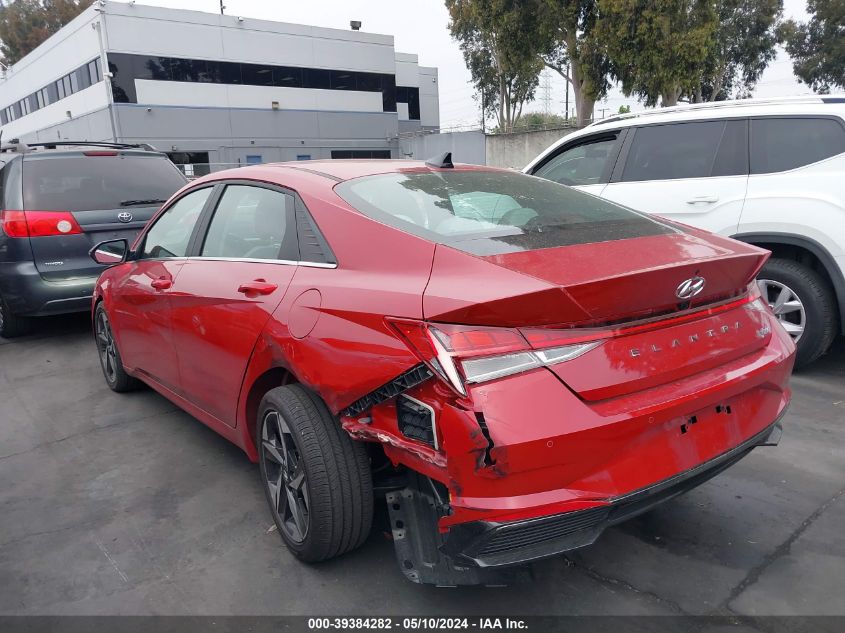 2023 Hyundai Elantra Hybrid Limited VIN: KMHLN4AJXPU051663 Lot: 39384282