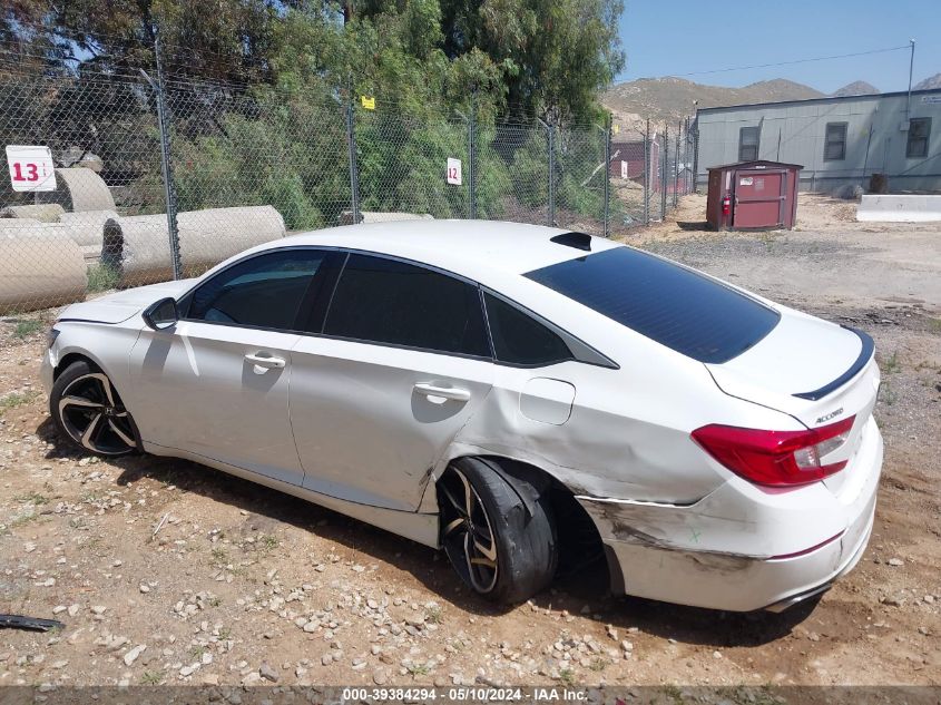 2021 Honda Accord Sport Special Edition VIN: 1HGCV1F43MA037205 Lot: 39384294