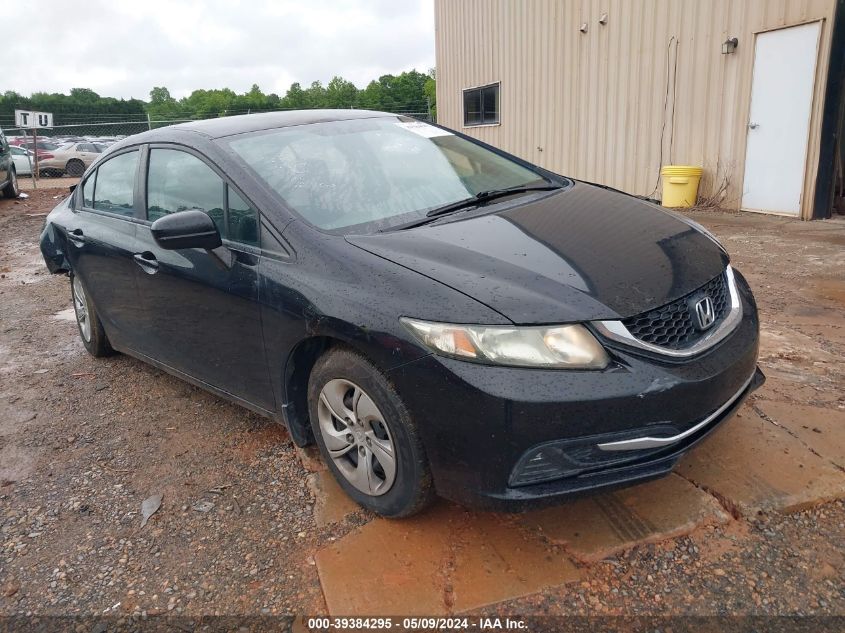 2014 Honda Civic Lx VIN: 2HGFB2F58EH524603 Lot: 39384295