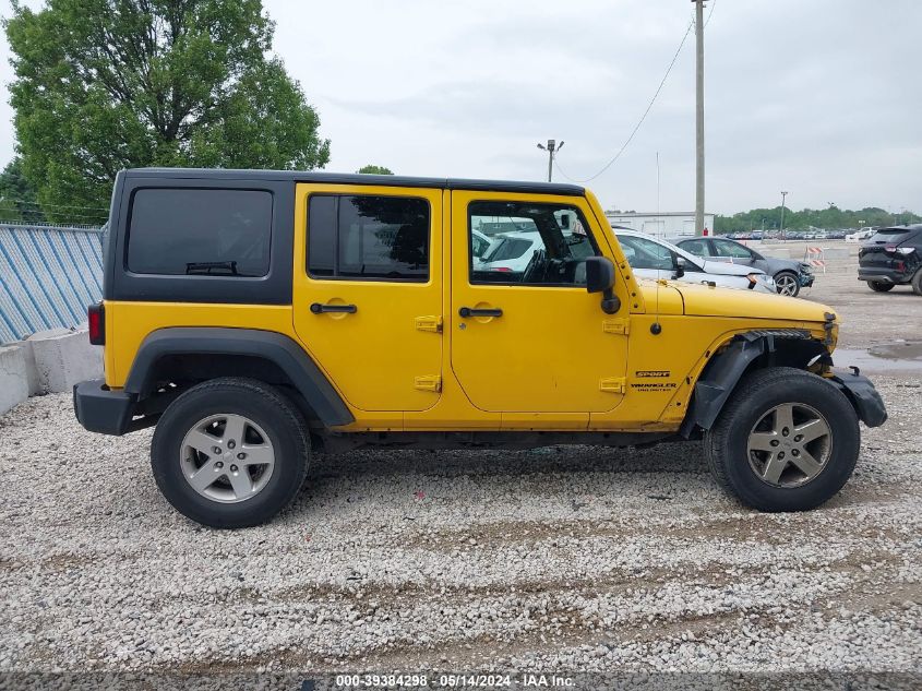 2015 Jeep Wrangler Unlimited Sport VIN: 1C4BJWDG9FL624077 Lot: 39384298