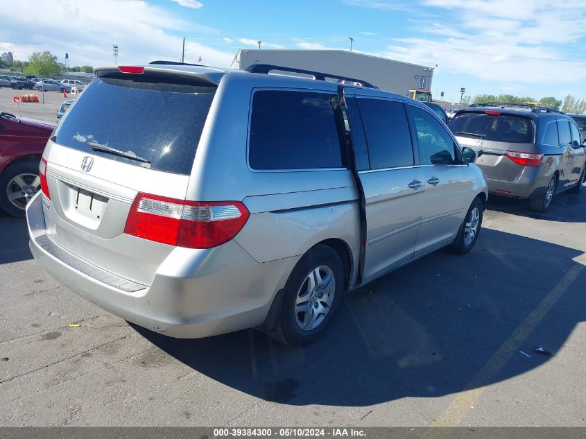 2007 Honda Odyssey Ex-L VIN: 5FNRL38757B144348 Lot: 39384300