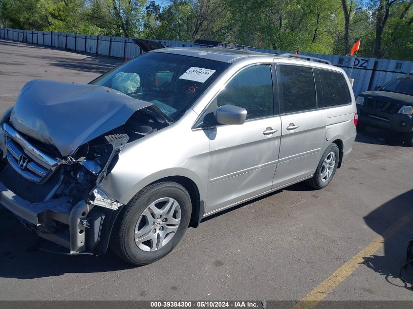 2007 Honda Odyssey Ex-L VIN: 5FNRL38757B144348 Lot: 39384300