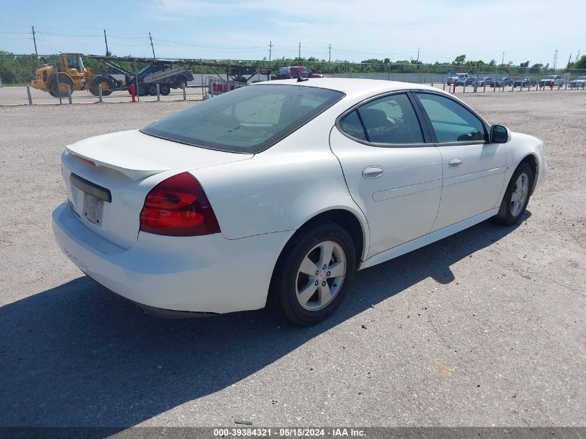 2008 Pontiac Grand Prix VIN: 2G2WP552181174872 Lot: 39384321