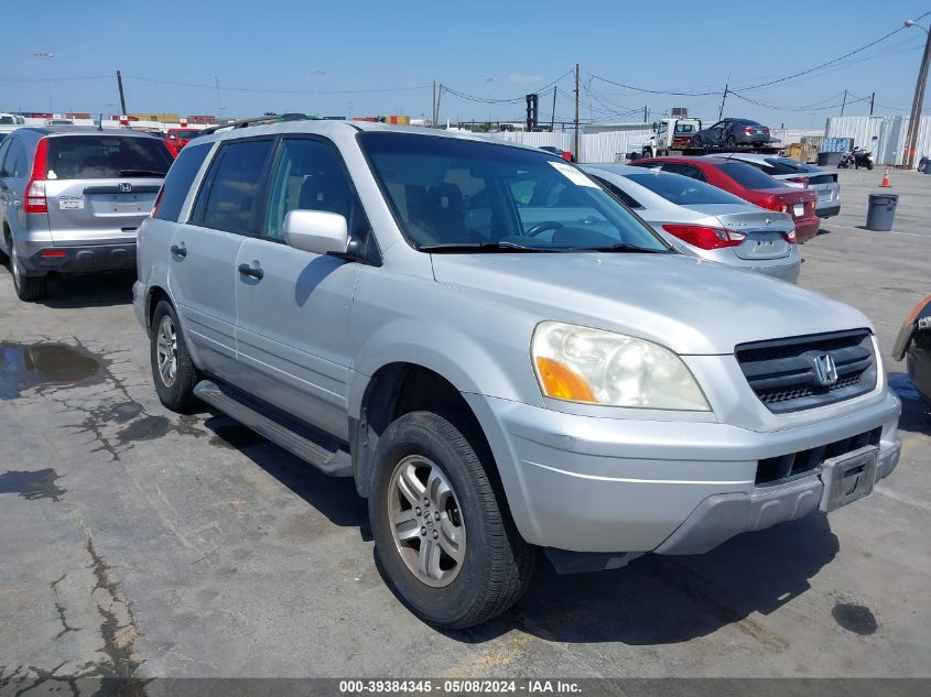 2003 Honda Pilot Ex VIN: 2HKYF18463H554889 Lot: 39384345