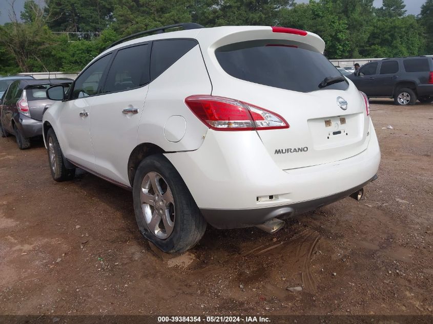 2013 Nissan Murano Sl VIN: JN8AZ1MU3DW204411 Lot: 39384354