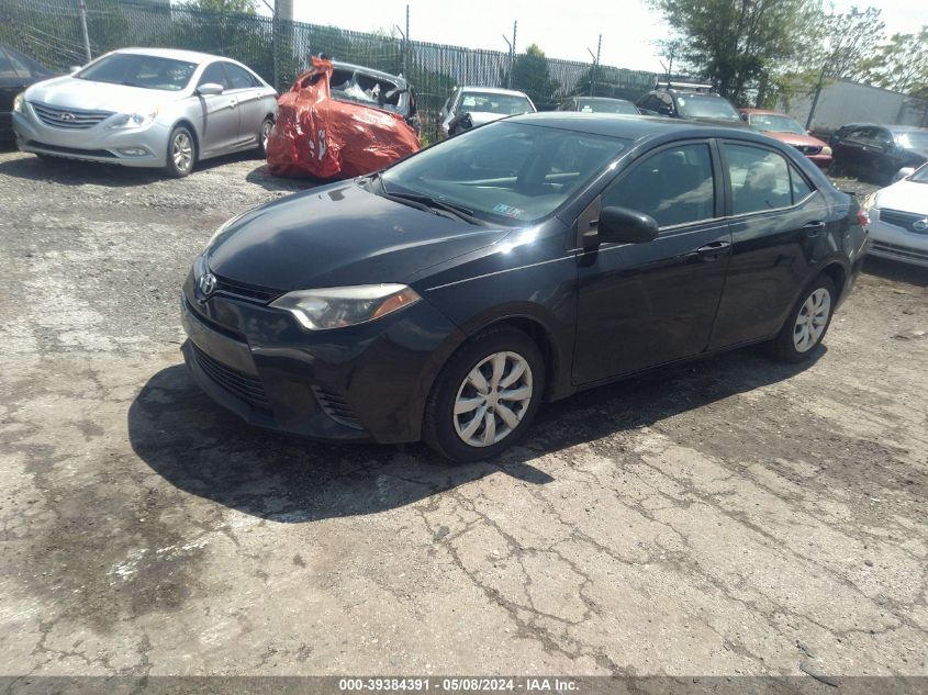 2015 Toyota Corolla Le VIN: 2T1BURHE2FC468912 Lot: 39384391