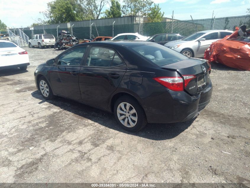 2015 Toyota Corolla Le VIN: 2T1BURHE2FC468912 Lot: 39384391